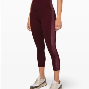 Lily lemon ALIGN PANT SUPER HIGH-RISE CROP 23" *VELVET